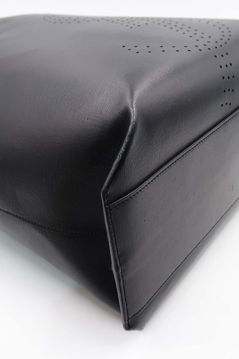 Perforated bags luxury designer piece front view