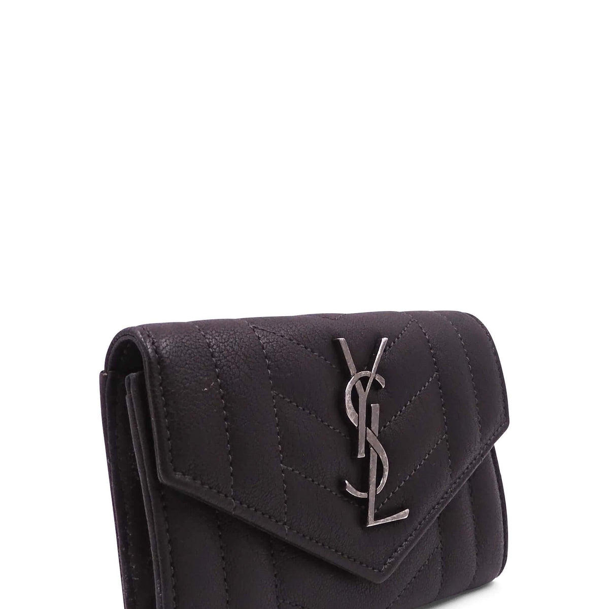 Saint Laurent Wallets? Saint Laurent Compact Wallet Dark Brown Elegant Everyday Leather Wallet