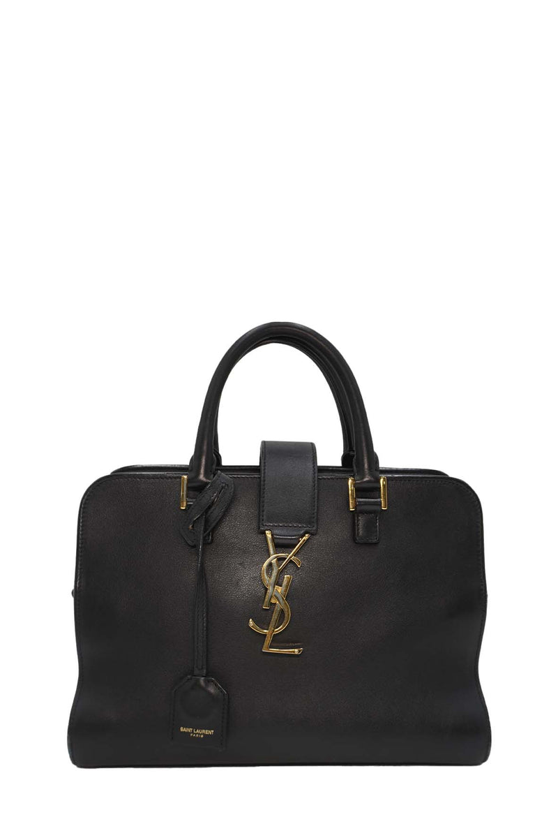 Saint Laurent Bags- Saint Laurent Baby Monogram Cabas Tote Black Luxury Designer Leather Handbag