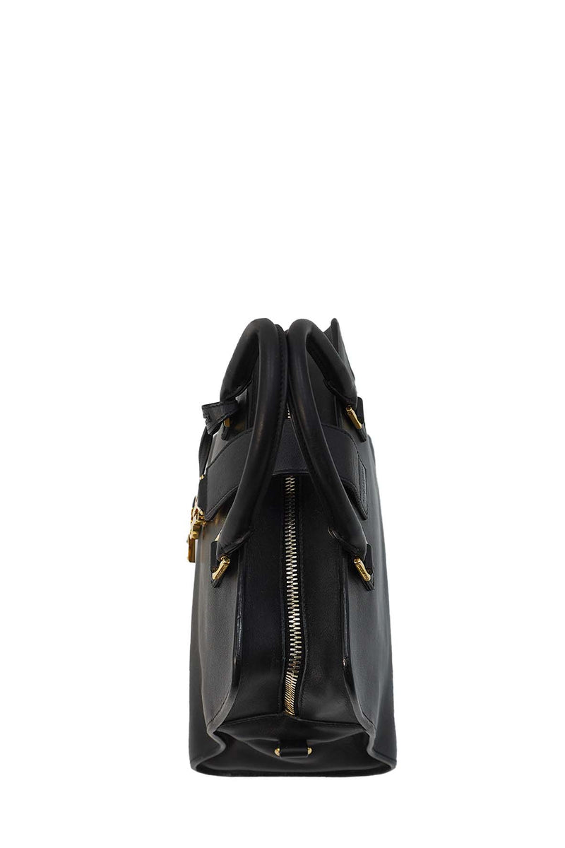 Saint Laurent Bags- Saint Laurent Baby Monogram Cabas Tote Black Luxury Designer Leather Handbag