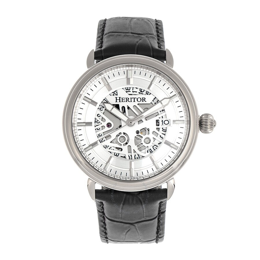 Front view of Heritor Automatic Mattias unisex watch