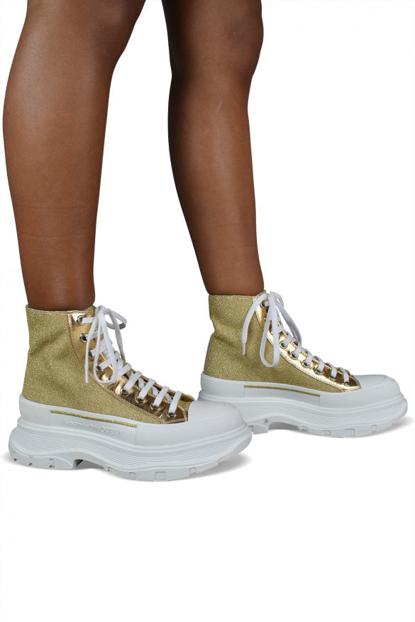 Alexander McQueen premium athletic detail and craftsmanship close-up