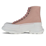 Close-up of Alexander McQueen athletic hardware and fine stitching