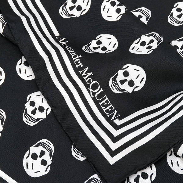 Alexander McQueen Scarves? Alexander Mcqueen Women Skull Silk Scarf Luxury Designer Silk Scarf