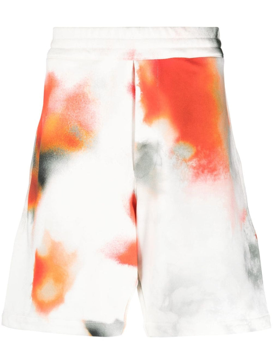 Alexander McQueen Shorts? Alexander Mcqueen Men Obscure Flower Cotton Shorts Everyday Lightweight Designer Shorts