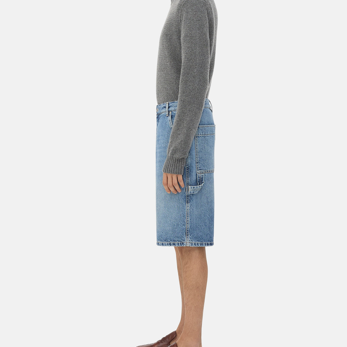 Bottega Veneta premium pants detail and craftsmanship close-up