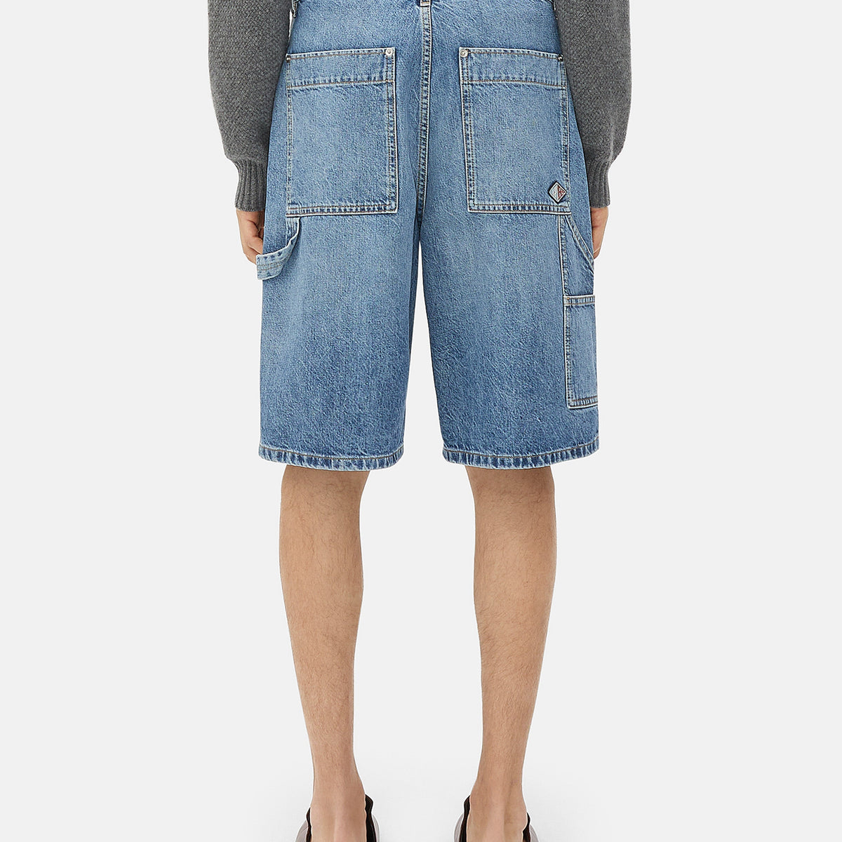 Bottega Veneta pants side profile designer luxury fashion