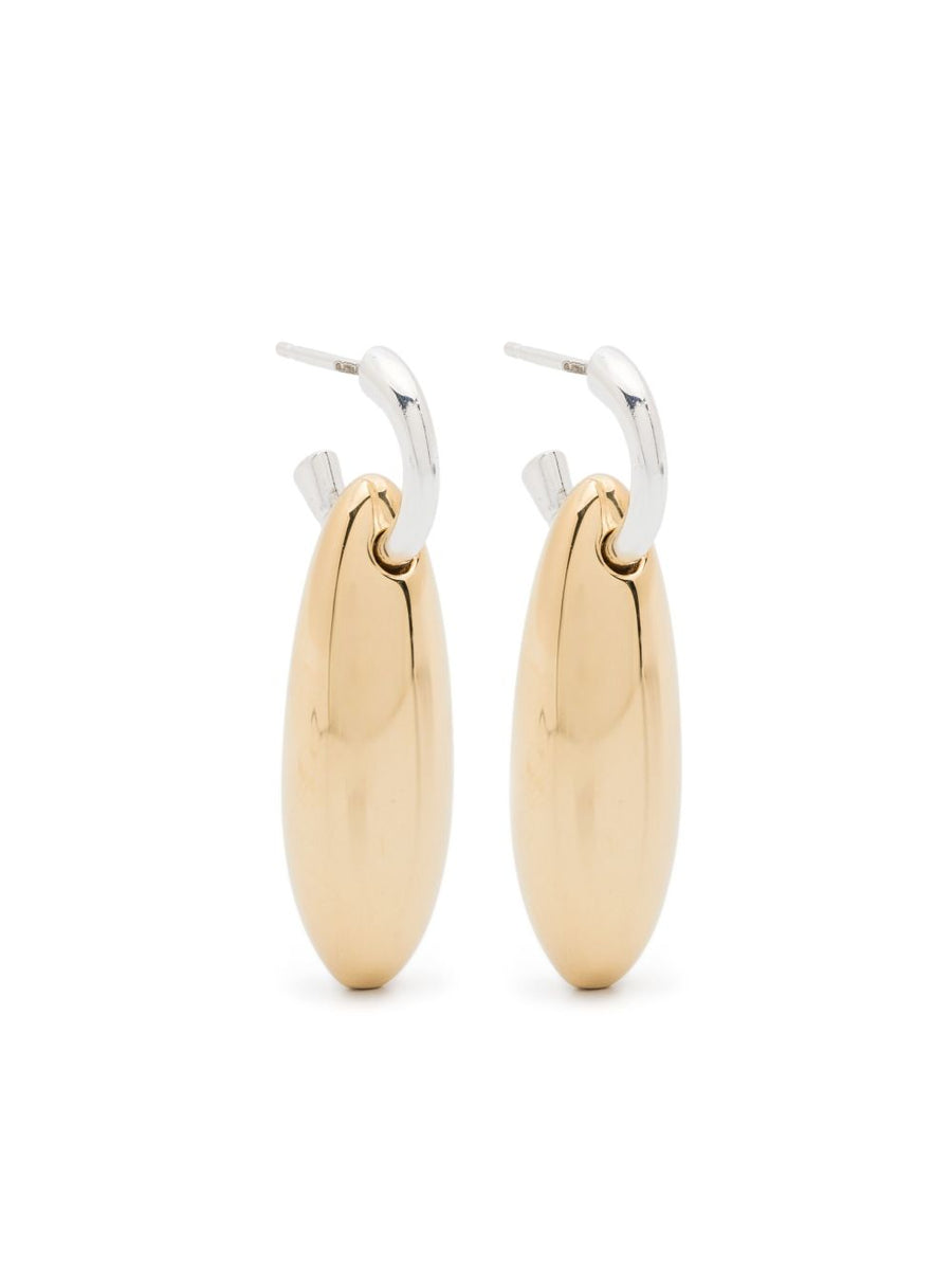 Bottega Veneta Jewellery? Bottega Veneta Women Ellipse Silver Earrings Elegant Everyday Fine Jewellery