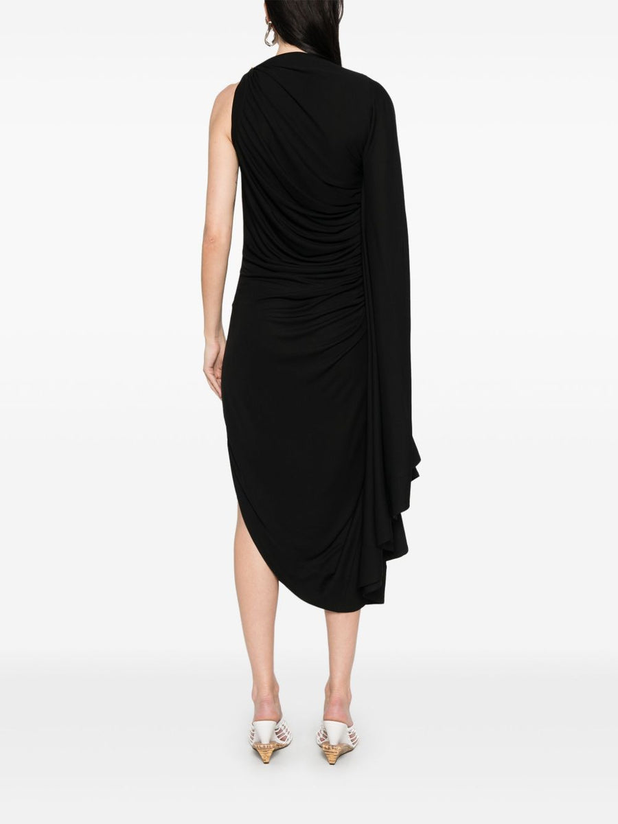 Bottega Veneta Dresses? Bottega Veneta Women Draped Midi Dress Chic Everyday Designer Dress
