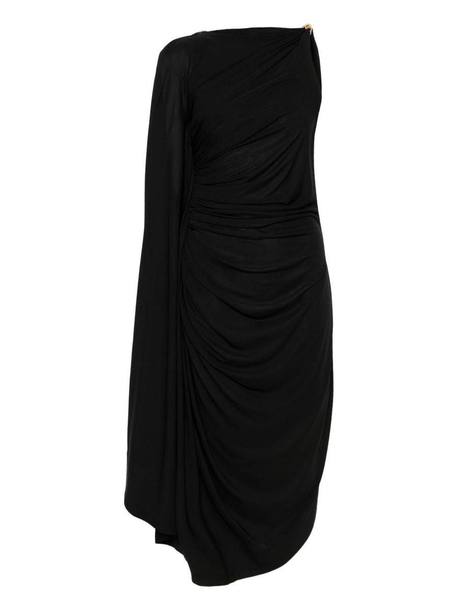 Bottega Veneta Dresses? Bottega Veneta Women Draped Midi Dress Chic Everyday Designer Dress