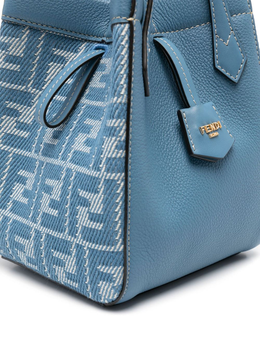 Close-up of Fendi shoulder bags hardware and fine stitching