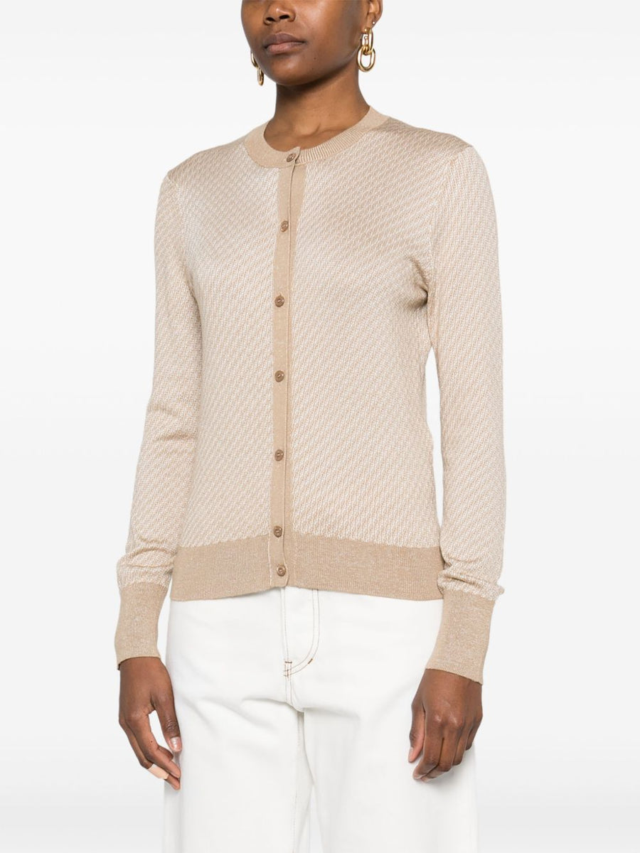 Close-up of Fendi sweaters & pullovers hardware and fine stitching