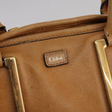 Side view of Chloe handbag Brown premium designer bag