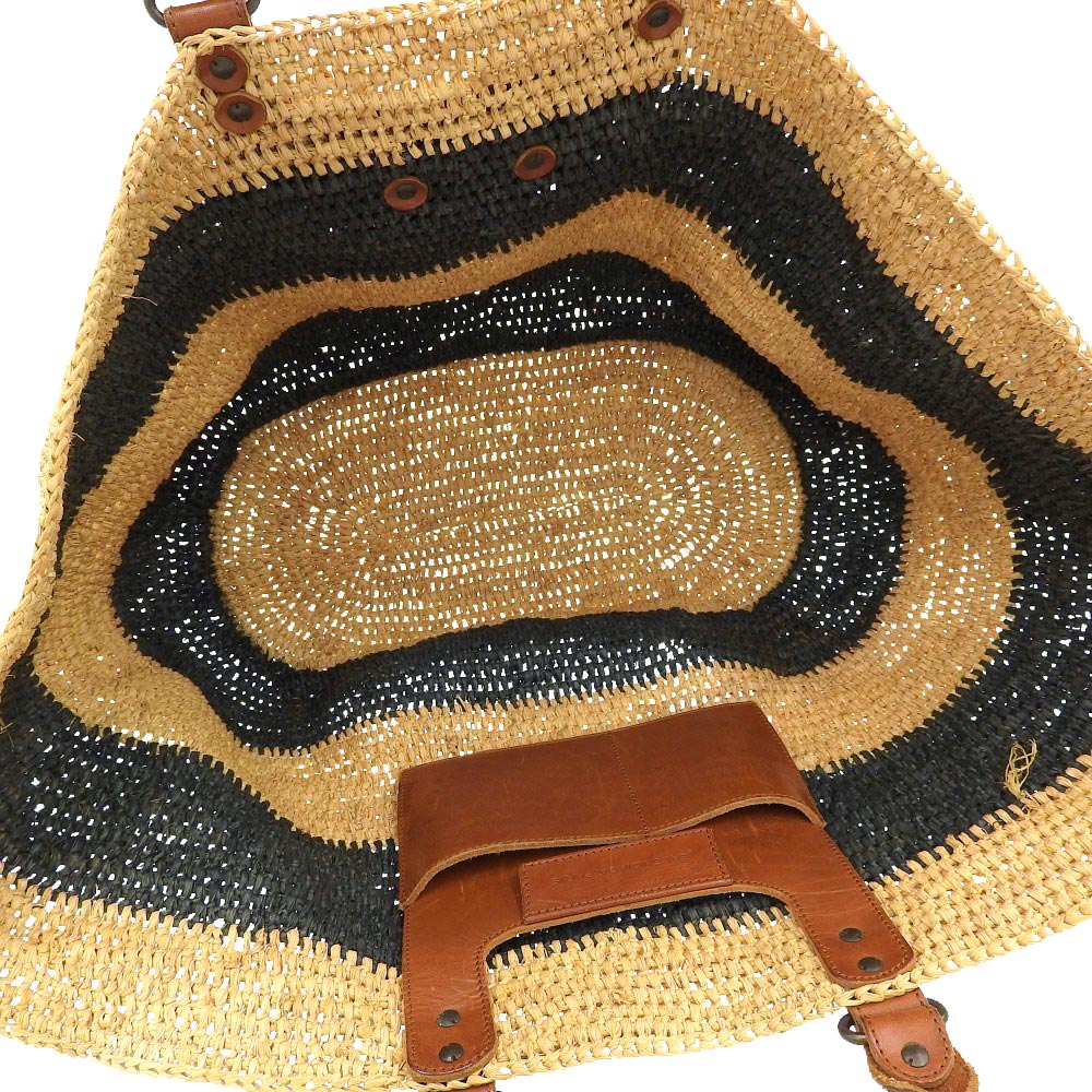 Balenciaga authentic luxury handbag raffia craftsmanship