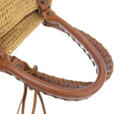 Balenciaga women's handbag luxury designer raffia