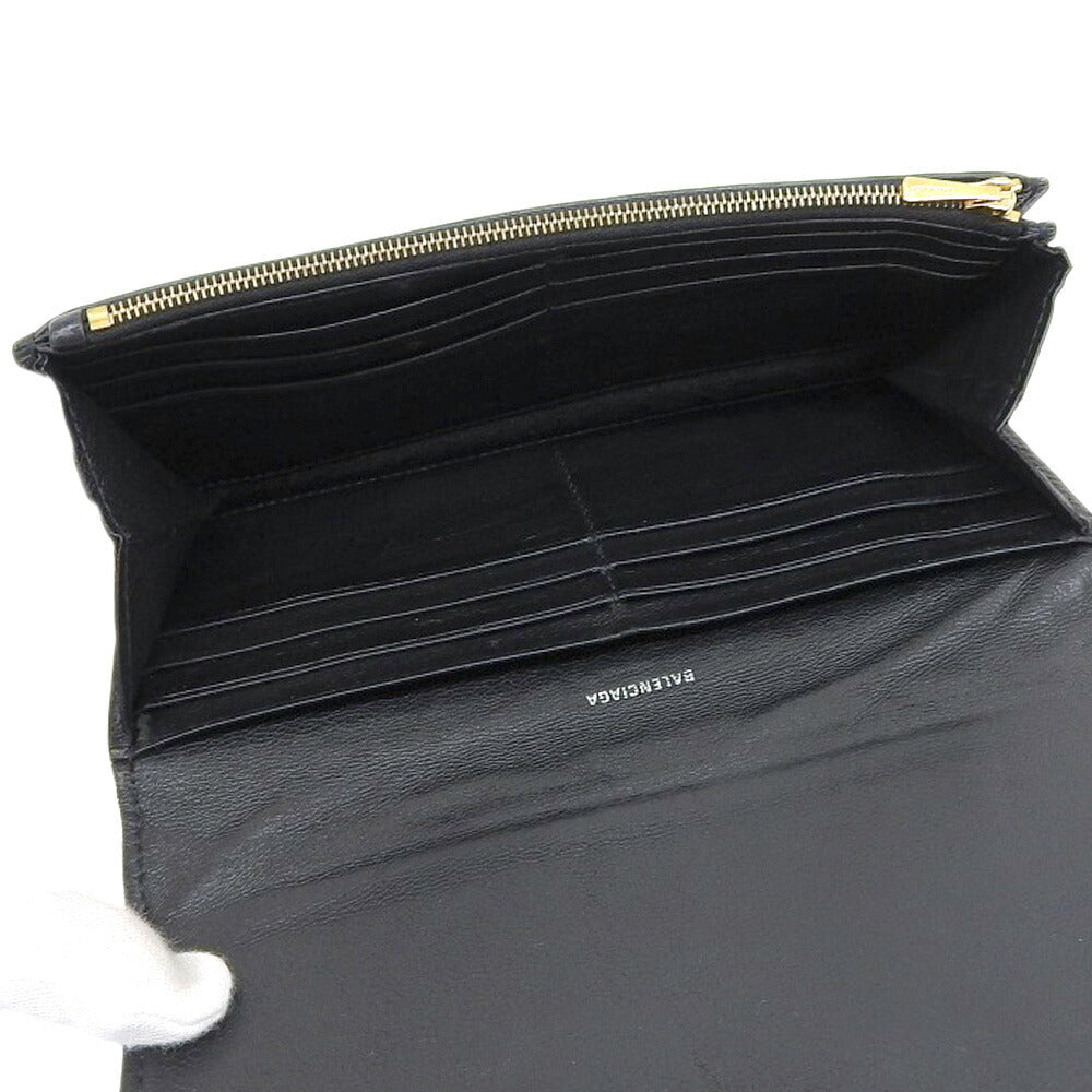 Balenciaga designer wallet leather closeup detail