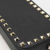 Close-up of Garavani bags hardware and fine stitching
