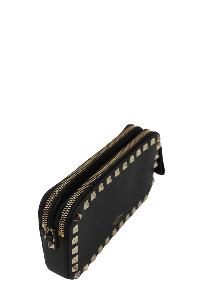 Close-up of Garavani bags hardware and fine stitching