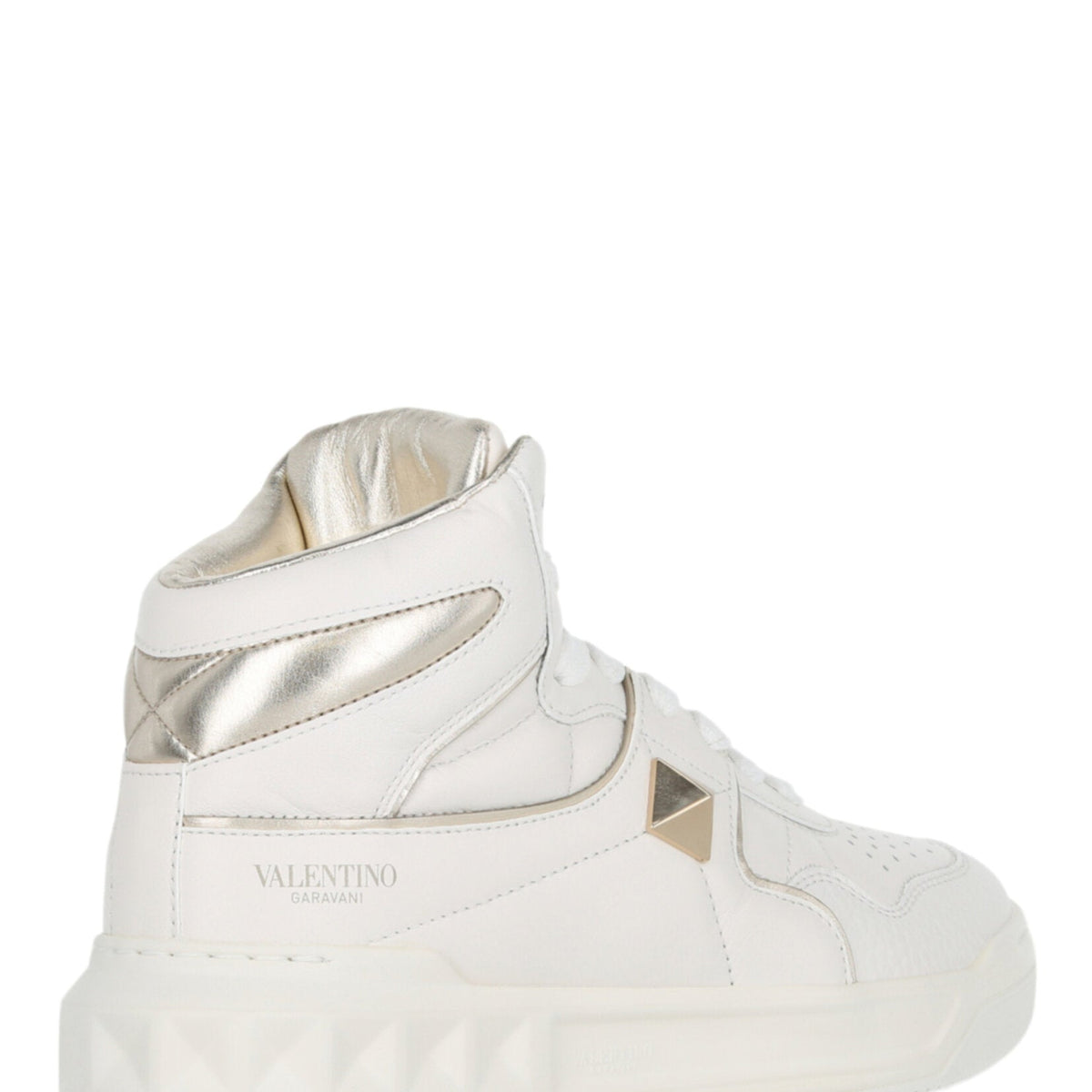 Valentino Shoes? Valentino Womens One Stud High-Top Sneaker Luxury Lifestyle Designer Footwear