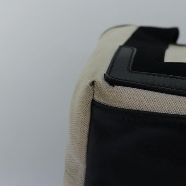 Balenciaga Navy Cabas S Hand Bag Canvas White Black 339933 | Luxury Canvas Tote Bag