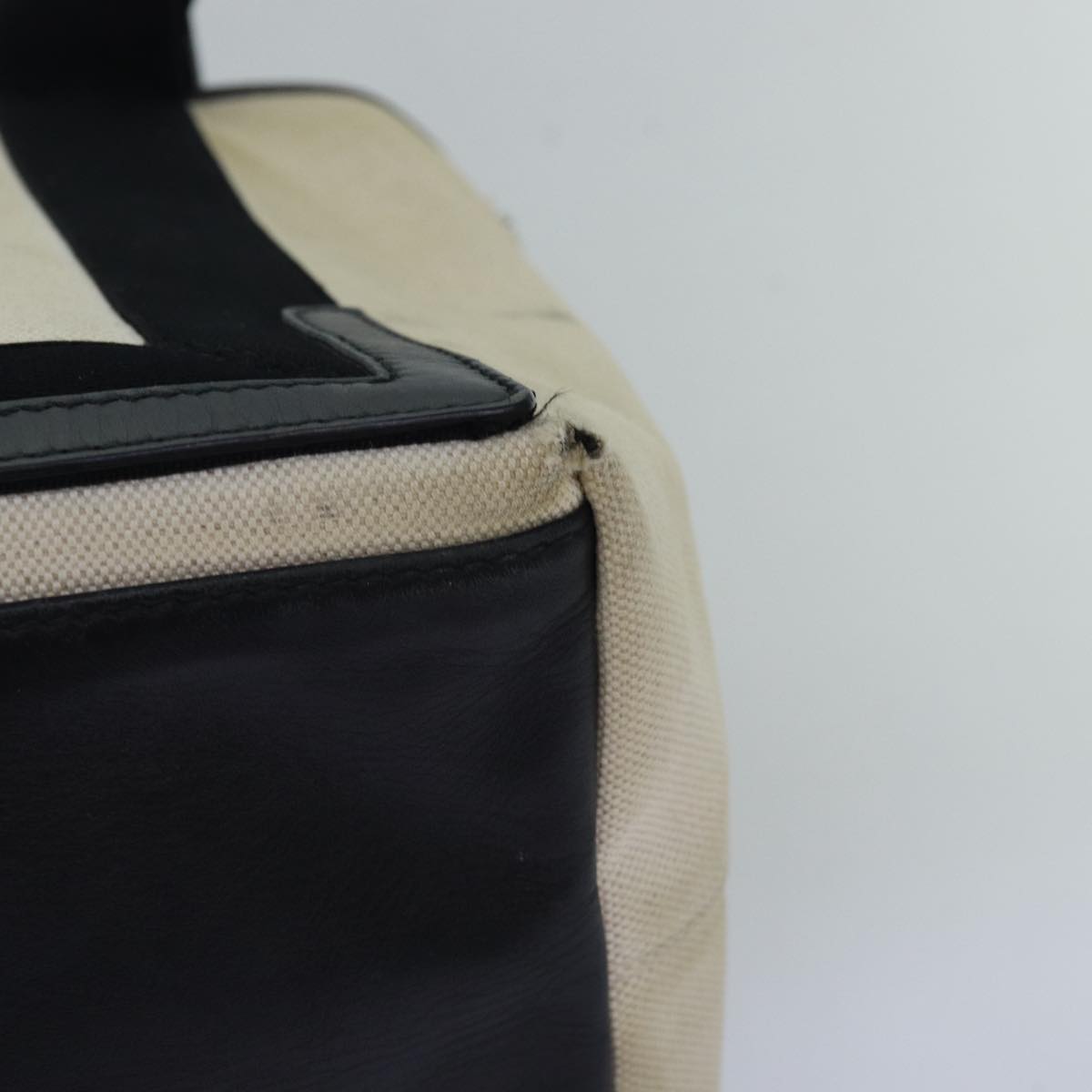 Balenciaga Navy Cabas S Hand Bag Canvas White Black 339933 | Luxury Canvas Tote Bag
