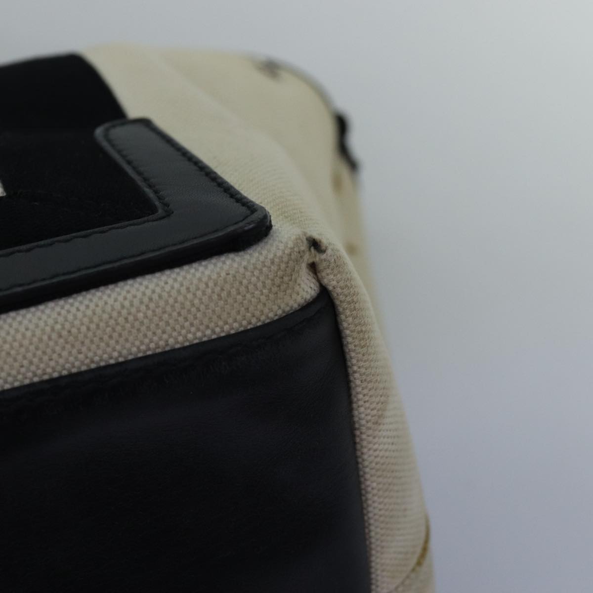 Balenciaga Navy Cabas S Hand Bag Canvas White Black 339933 | Luxury Canvas Tote Bag