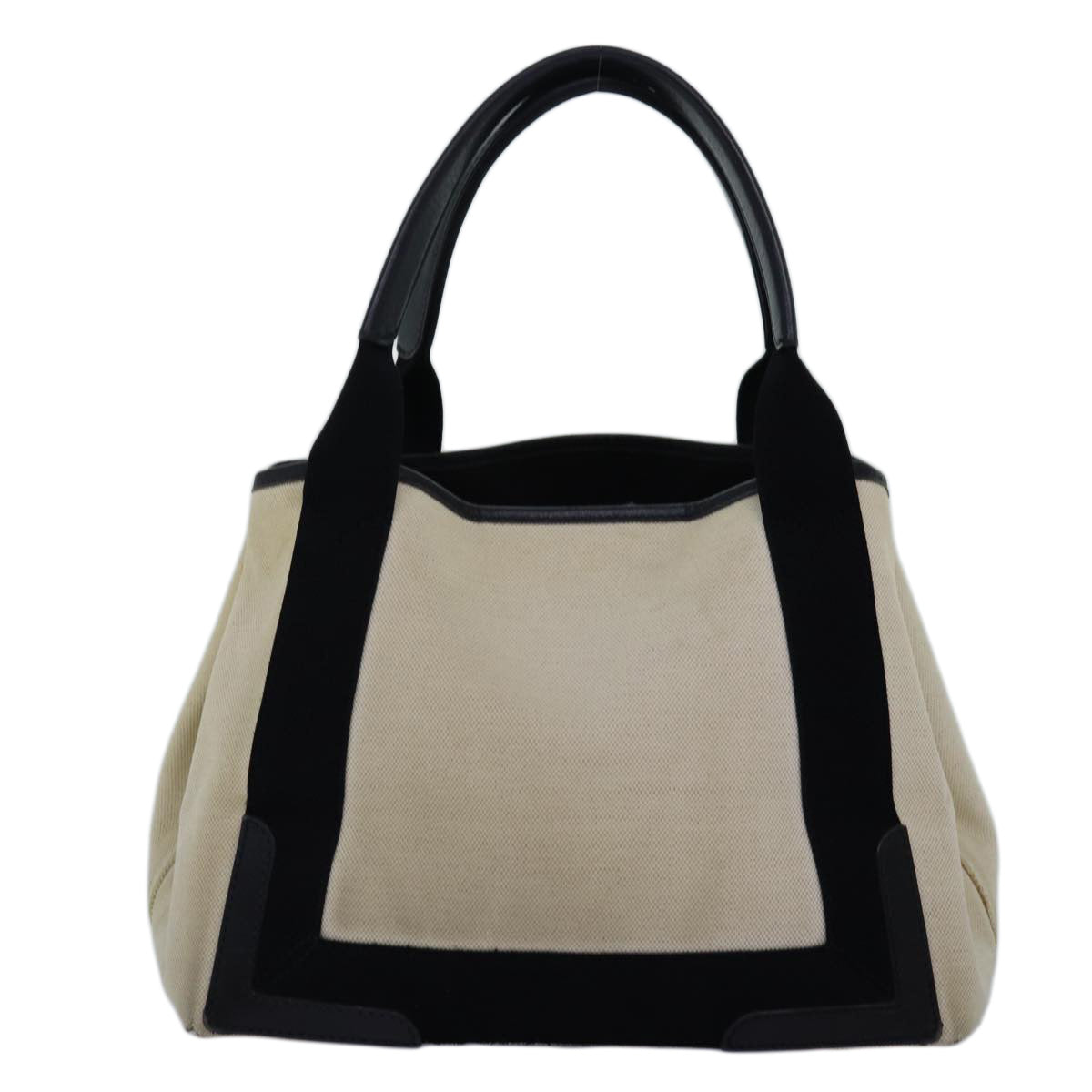 Balenciaga Navy Cabas S Hand Bag Canvas White Black 339933 | Luxury Canvas Tote Bag