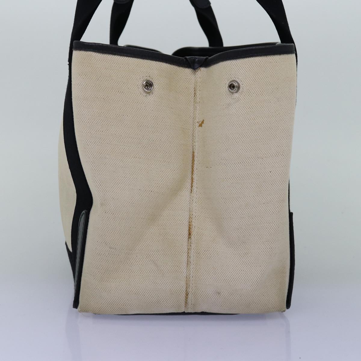 Balenciaga Navy Cabas S Hand Bag Canvas White Black 339933 | Luxury Canvas Tote Bag