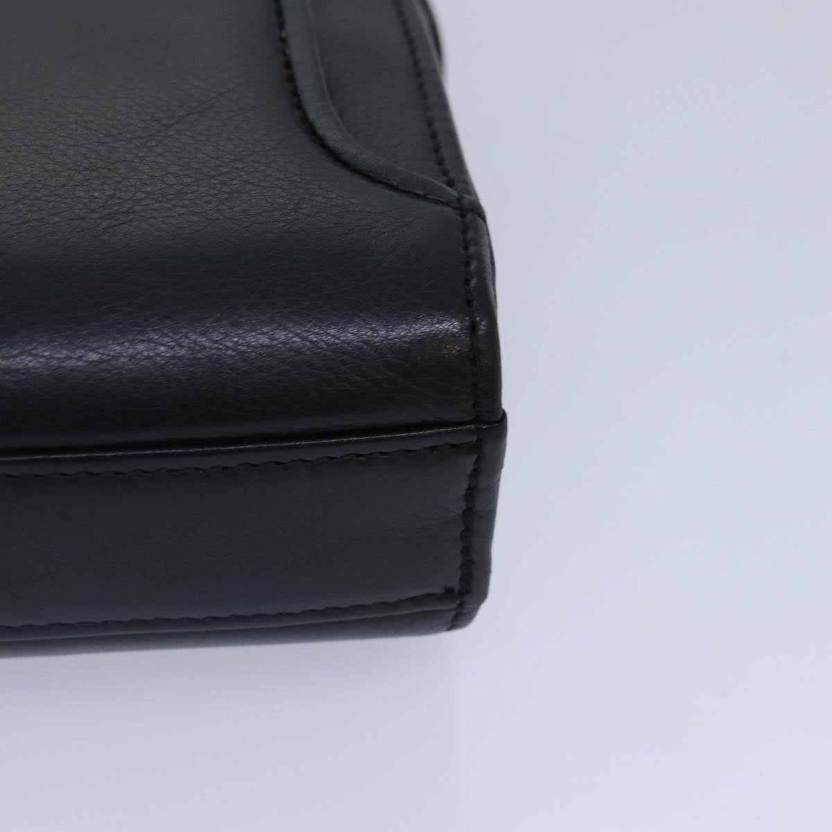 Balenciaga Clutch Bag Leather Black Gold — Designer Clutch Bag