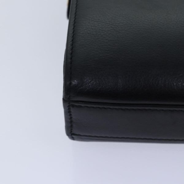 Balenciaga Clutch Bag Leather Black Gold — Designer Clutch Bag