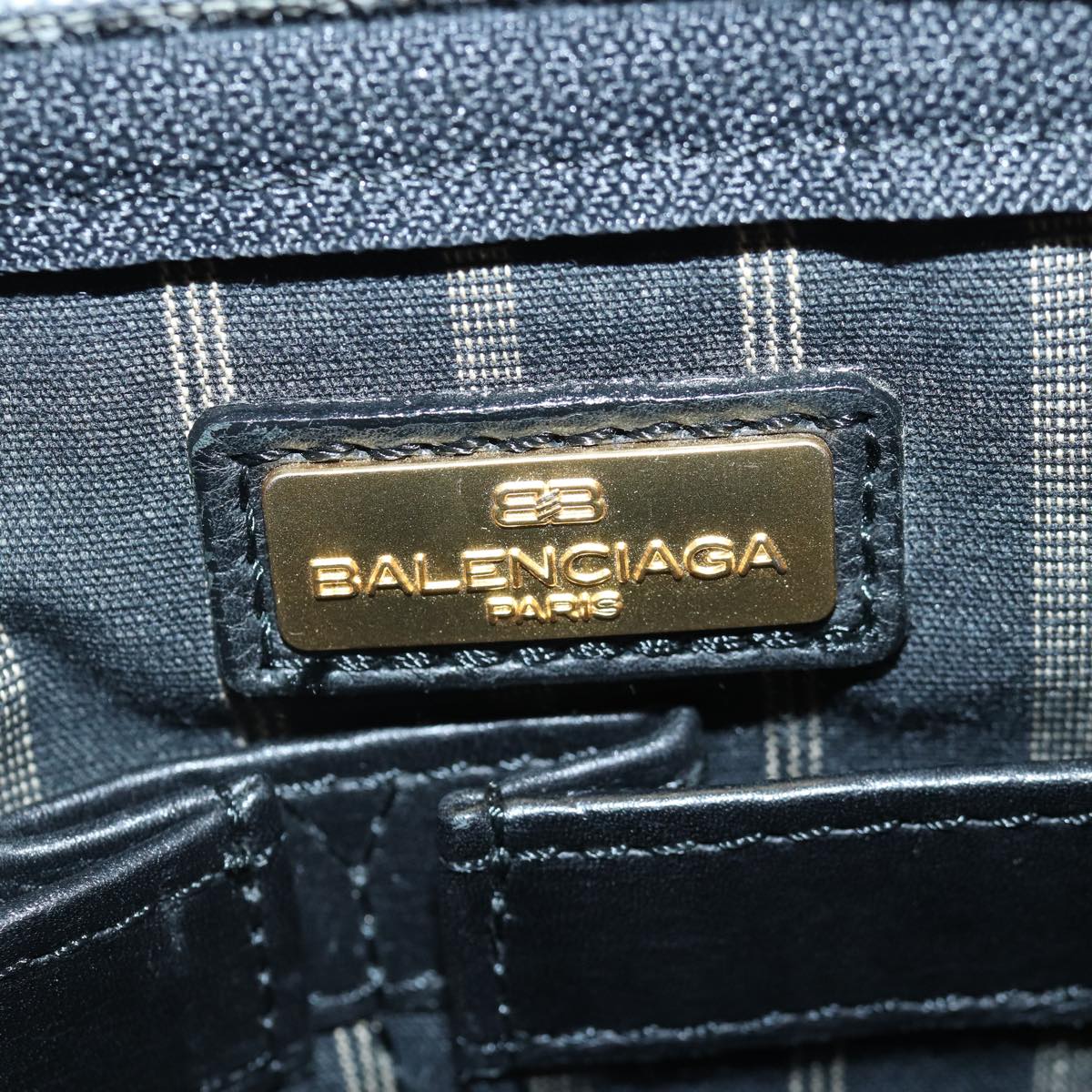 Balenciaga Clutch Bag Leather Black Gold — Designer Clutch Bag
