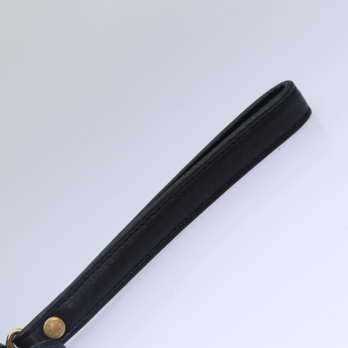 Balenciaga Clutch Bag Leather Black Gold — Designer Clutch Bag