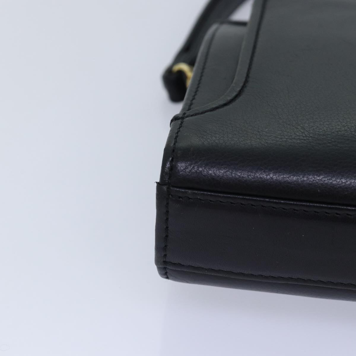 Balenciaga Clutch Bag Leather Black Gold — Designer Clutch Bag