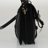 Chloe authentic luxury handbag Black leather craftsmanship