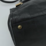 Chloe authentic luxury handbag Black leather craftsmanship