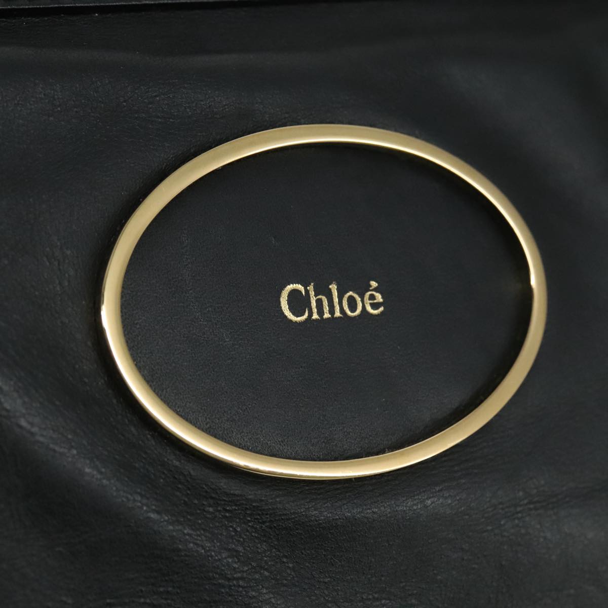 Chloe authentic luxury handbag Black leather craftsmanship