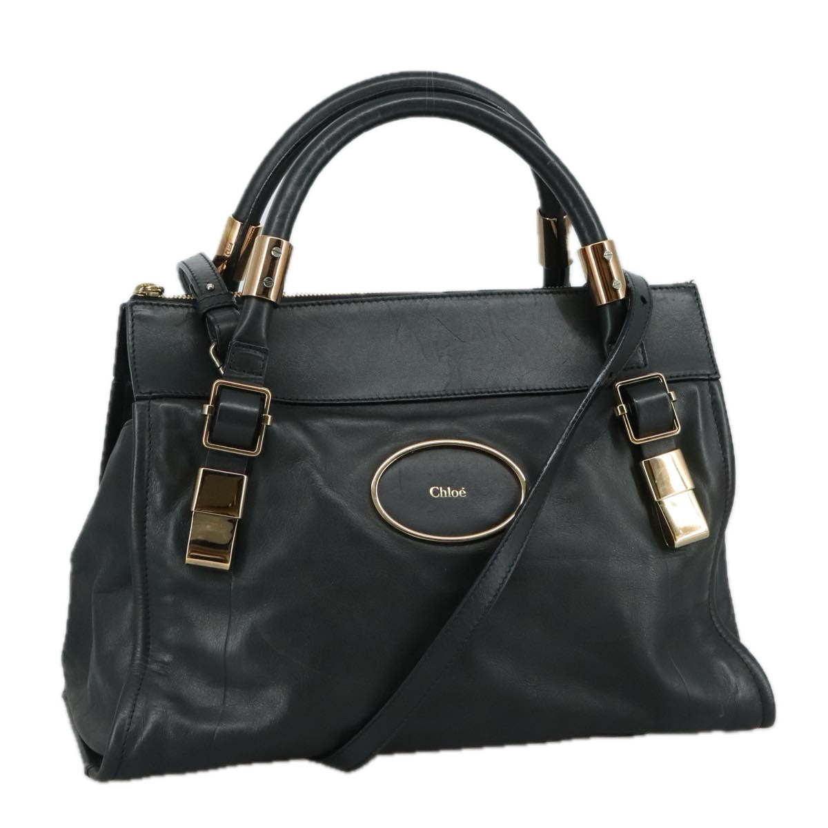 Chloe women's handbag Black luxury designer leather