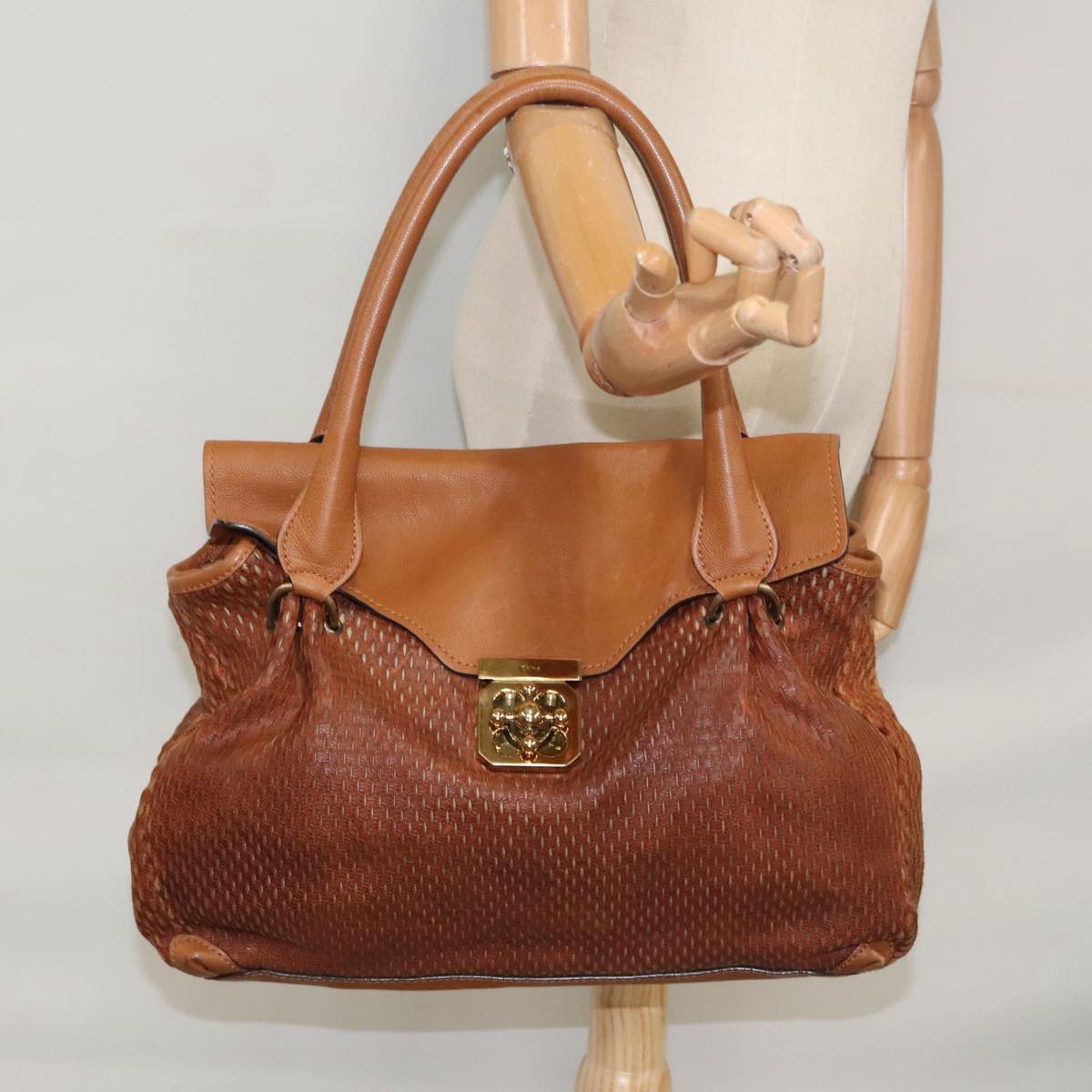 Authentic Chloe handbag Brown luxury fashion accessory