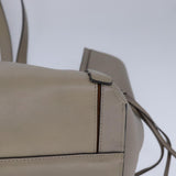 Crisalux elegant leather Tote Bag flat lay view