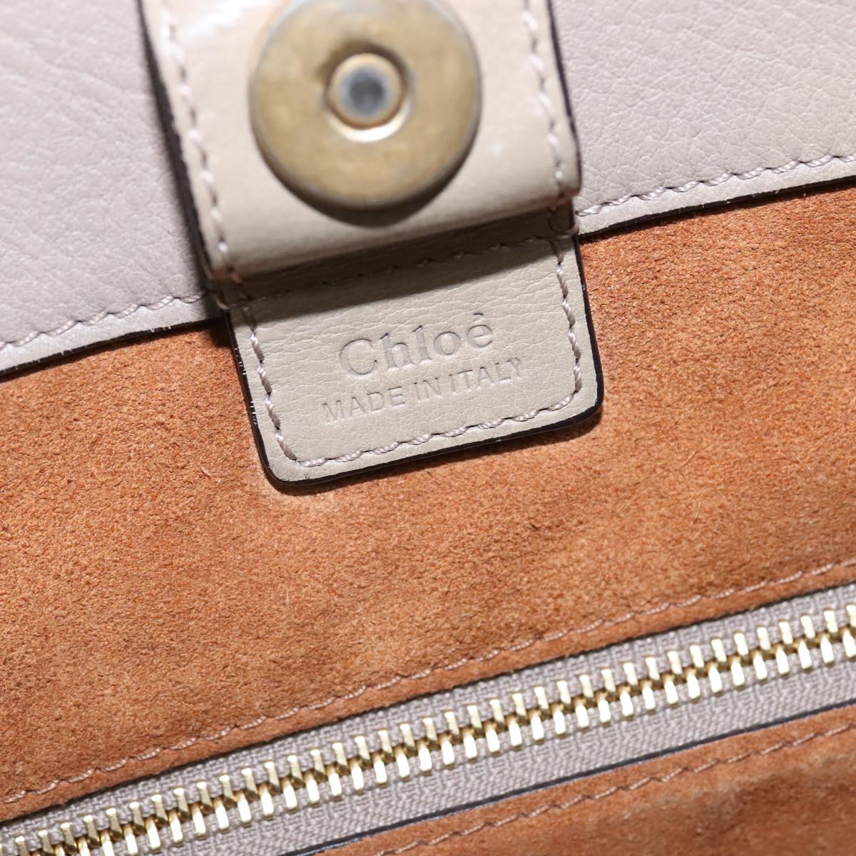 Crisalux elegant leather Tote Bag side view