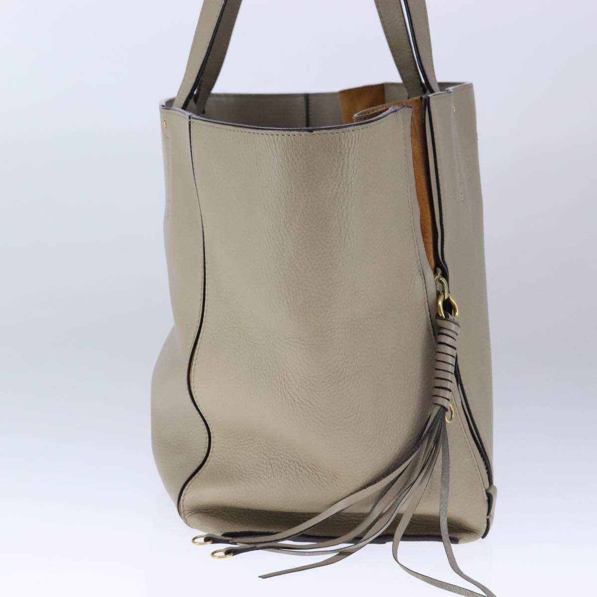 Crisalux elegant leather Tote Bag top view
