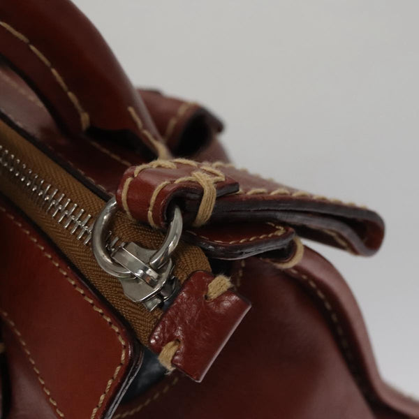 Auremique elegant leather Handbag side view
