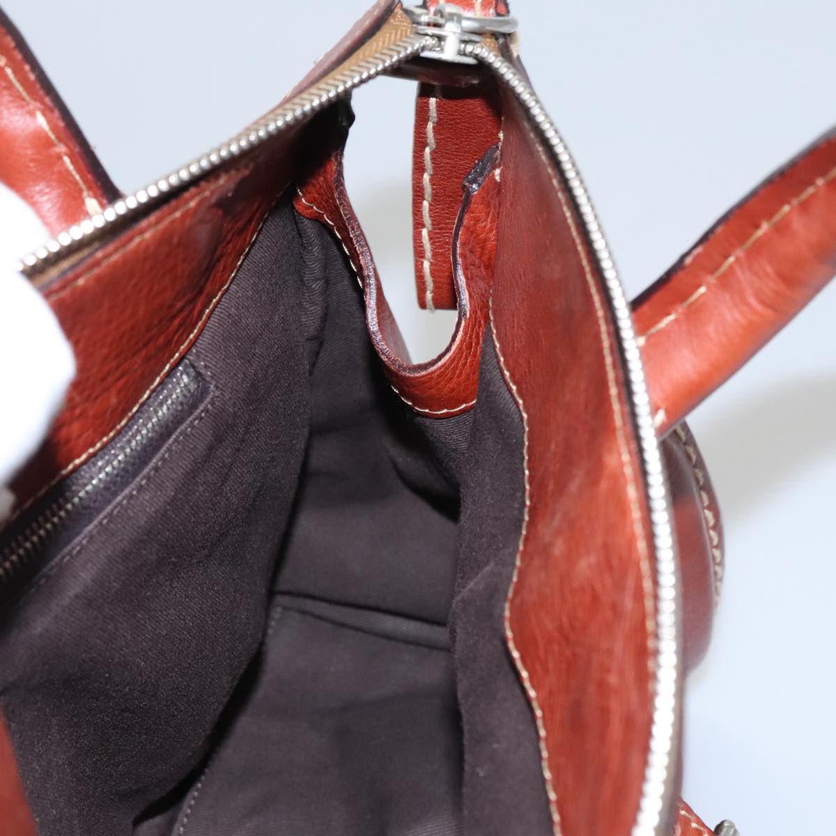 Auremique elegant leather Handbag top view