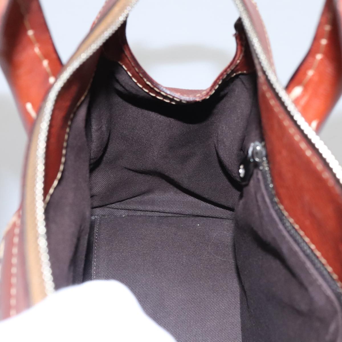 Chloe designer handbag leather closeup detail