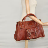 Auremique elegant leather Handbag top view