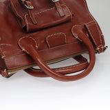 Chloe women's handbag Brown luxury designer leather