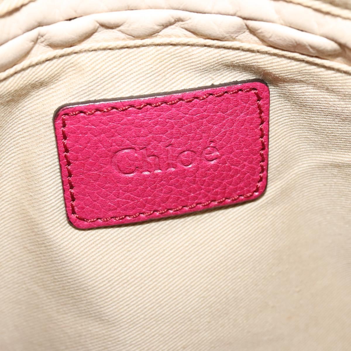 Chloe authentic luxury handbag Pink leather craftsmanship