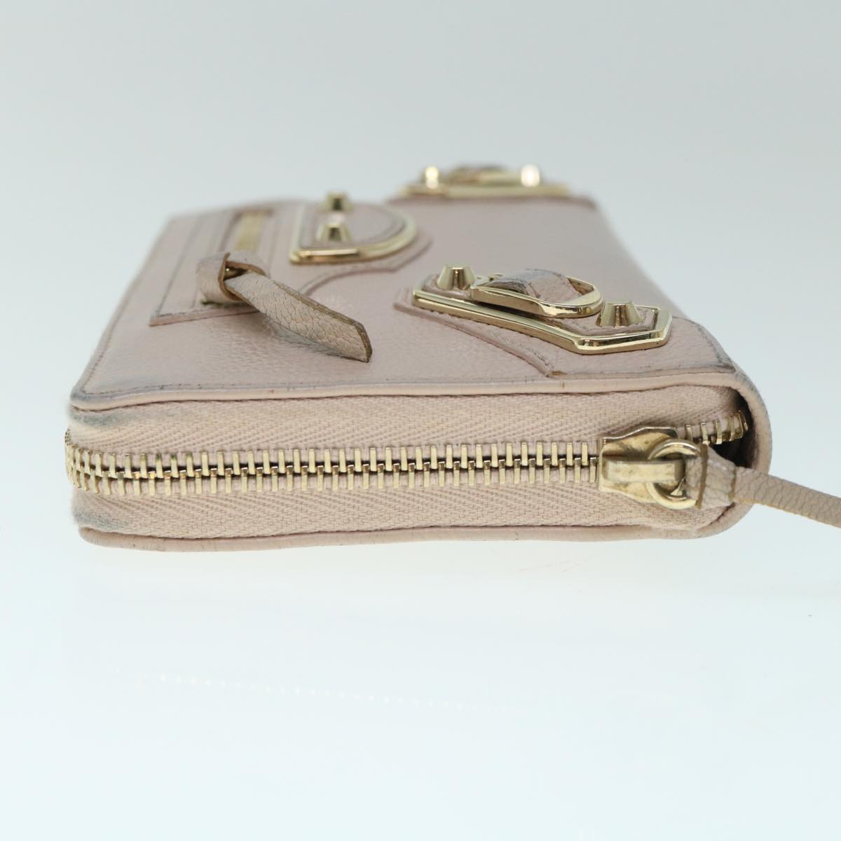 Balenciaga Classic Continental Zip Long Wallet Leather Pink 253036 | Luxury Leather Wallet